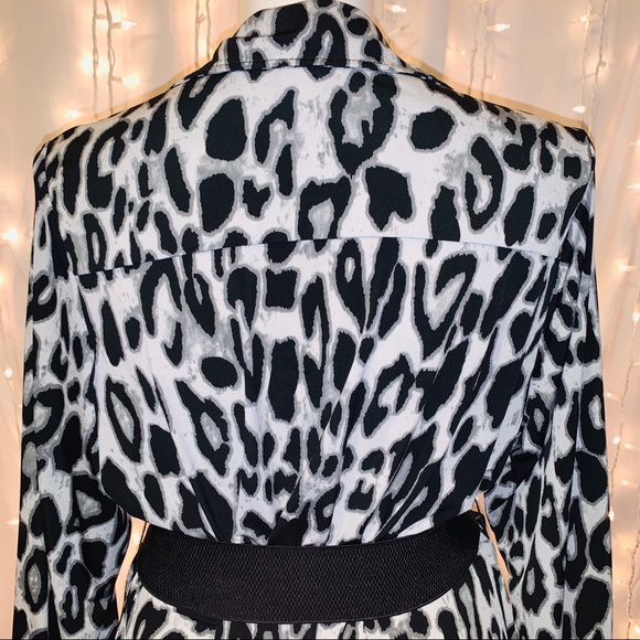 LANE BRYANT ⭐️ Long Sleeve Animal Print Dress - Picture 6 of 9